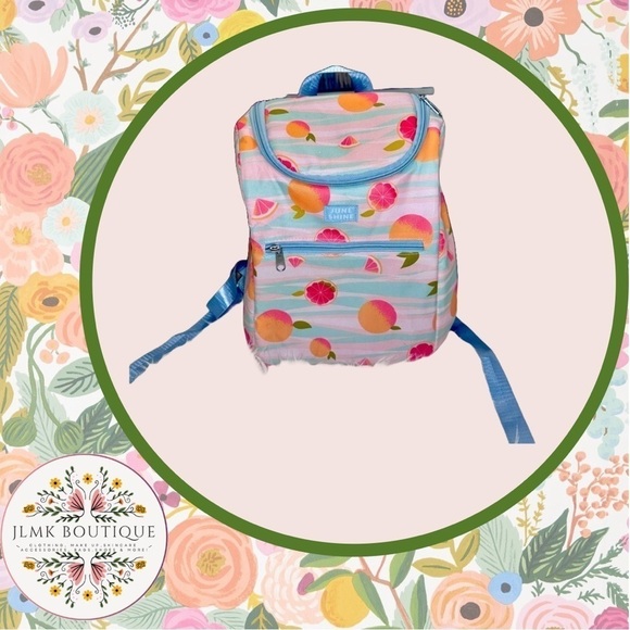 JUNE SHINE INSULATED COOLER BACKPACK IN SUMMER CITRUS - NWT - Picture 1 of 10